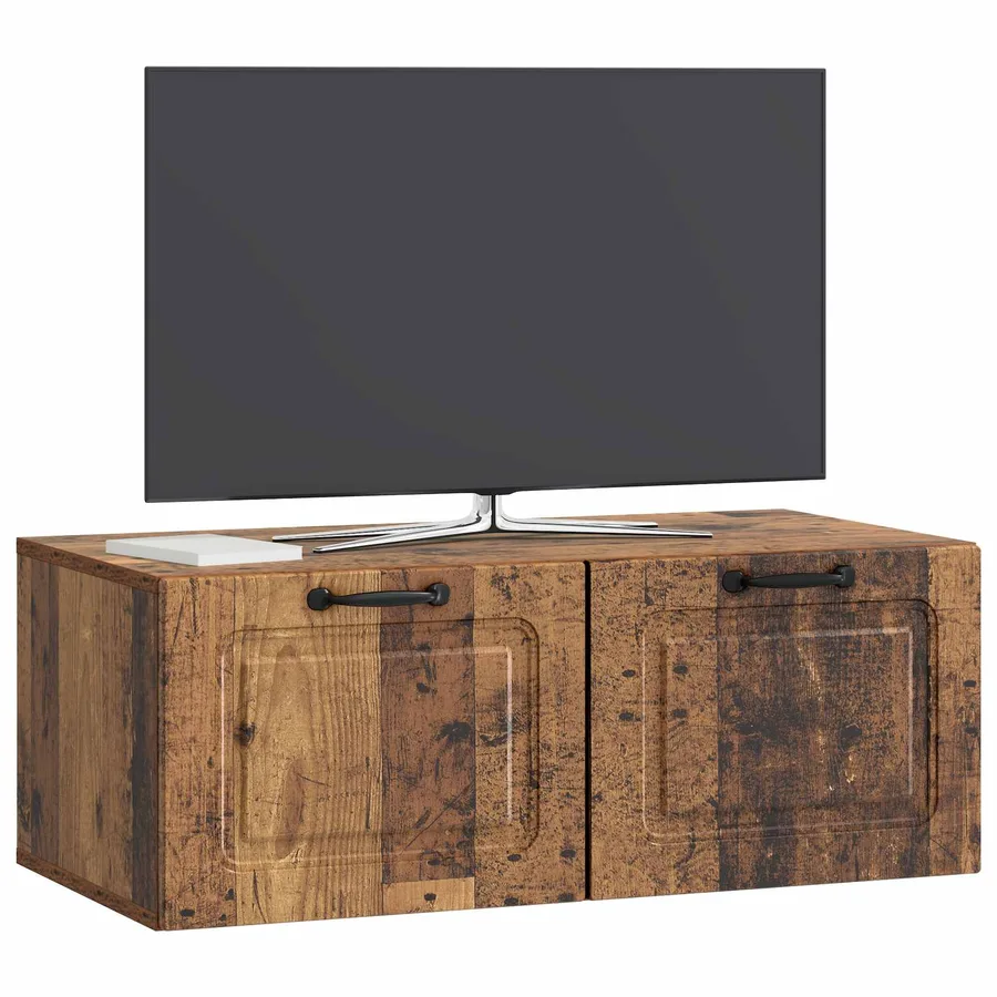 Meuble TV mural Bois ancien 78,5 x 41 x 30 cm Bois d'ingénierie - 3