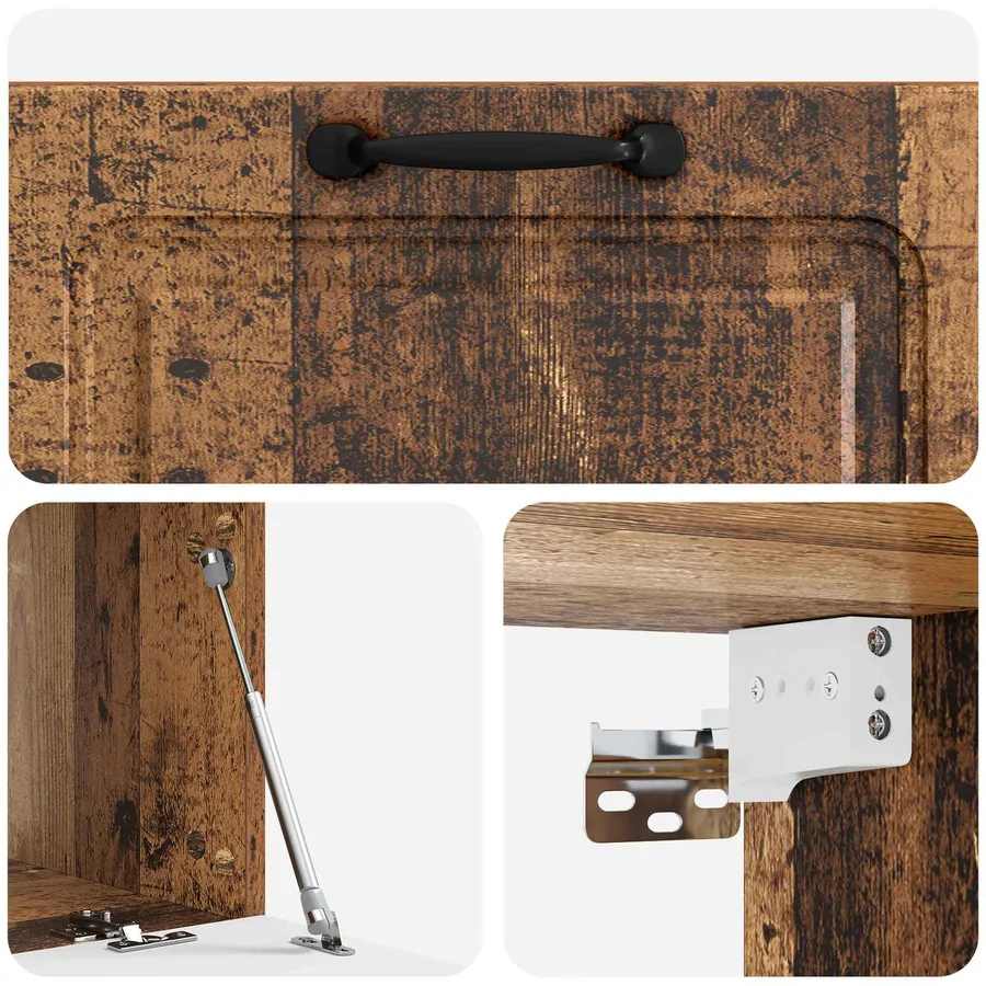 Meuble TV mural Bois ancien 78,5 x 41 x 30 cm Bois d'ingénierie - 9