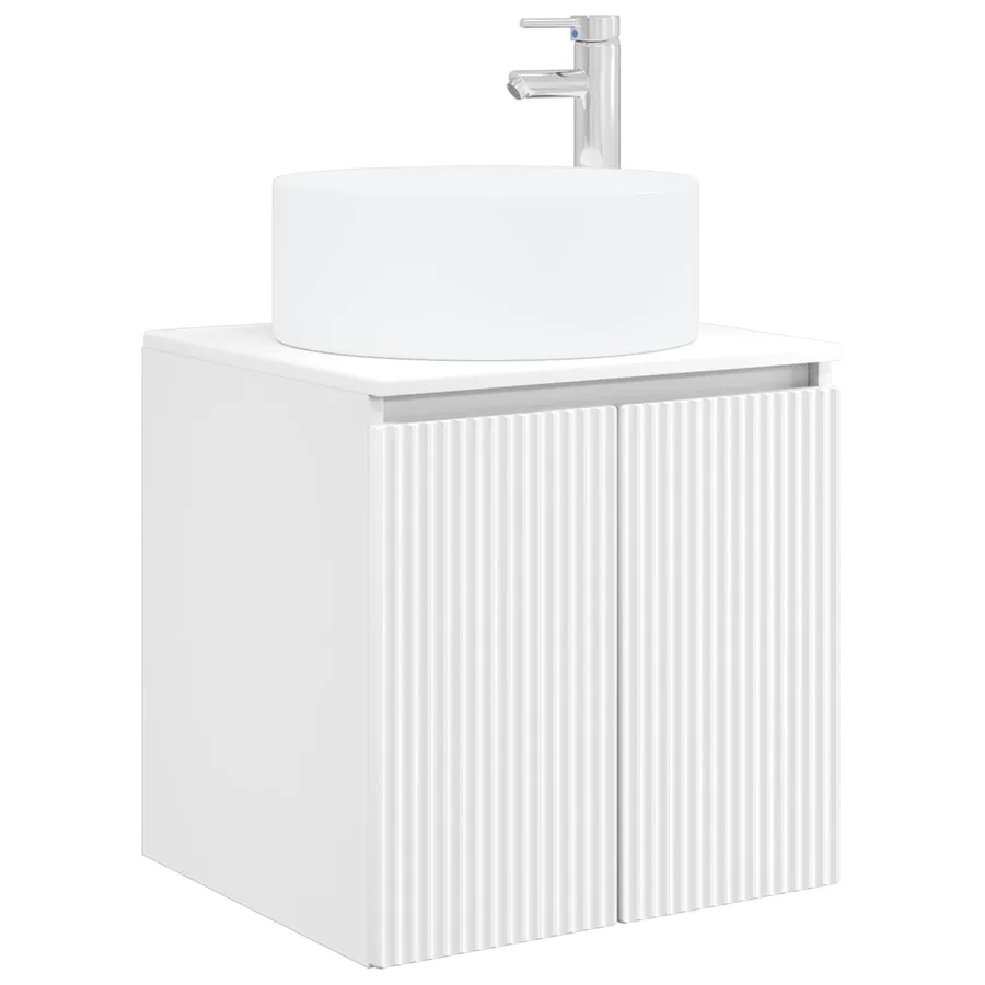 Meuble de lavabo mural Blanc 49,5 x 44,5 x 65,5 cm - 2