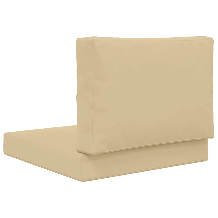 Coussin de canapé d'extérieur 2 pcs Beige Polyester - 7