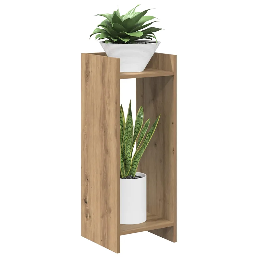 Support de Plante 2 pc Chêne Artisanal 30 x 30 x 80 cm - 3