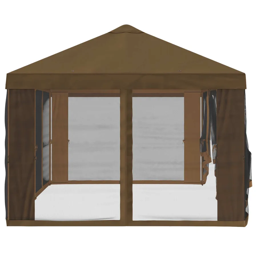 Housse de tonnelle avec murs latéraux 6 x 3 m Taupe Polyester - 6