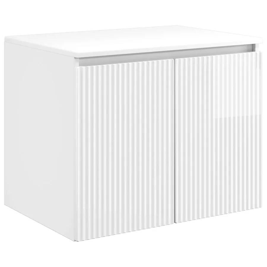Cabinet de Salle de Bain Mural Blanc brillant - 2