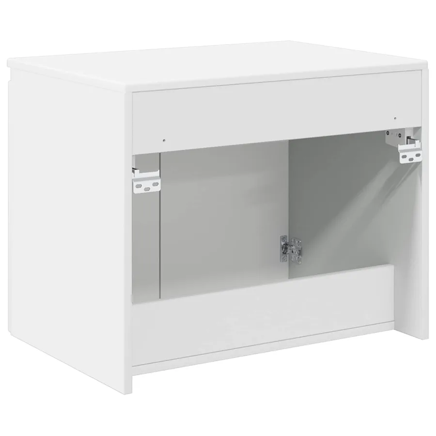 Cabinet de Salle de Bain Mural Blanc brillant - 5