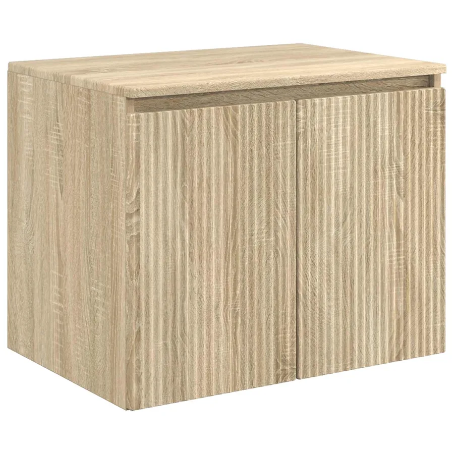 Cabinet de Salle de Bain Mural Chêne Sonoma 62,5 x 44,5 x 50 cm - 2