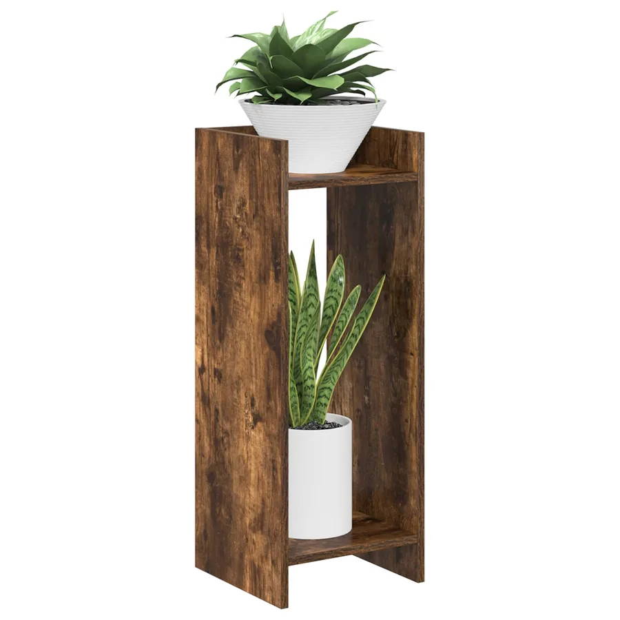 Support de Plante 2 pc Chêne Fumé 30 x 30 x 80 cm - 3