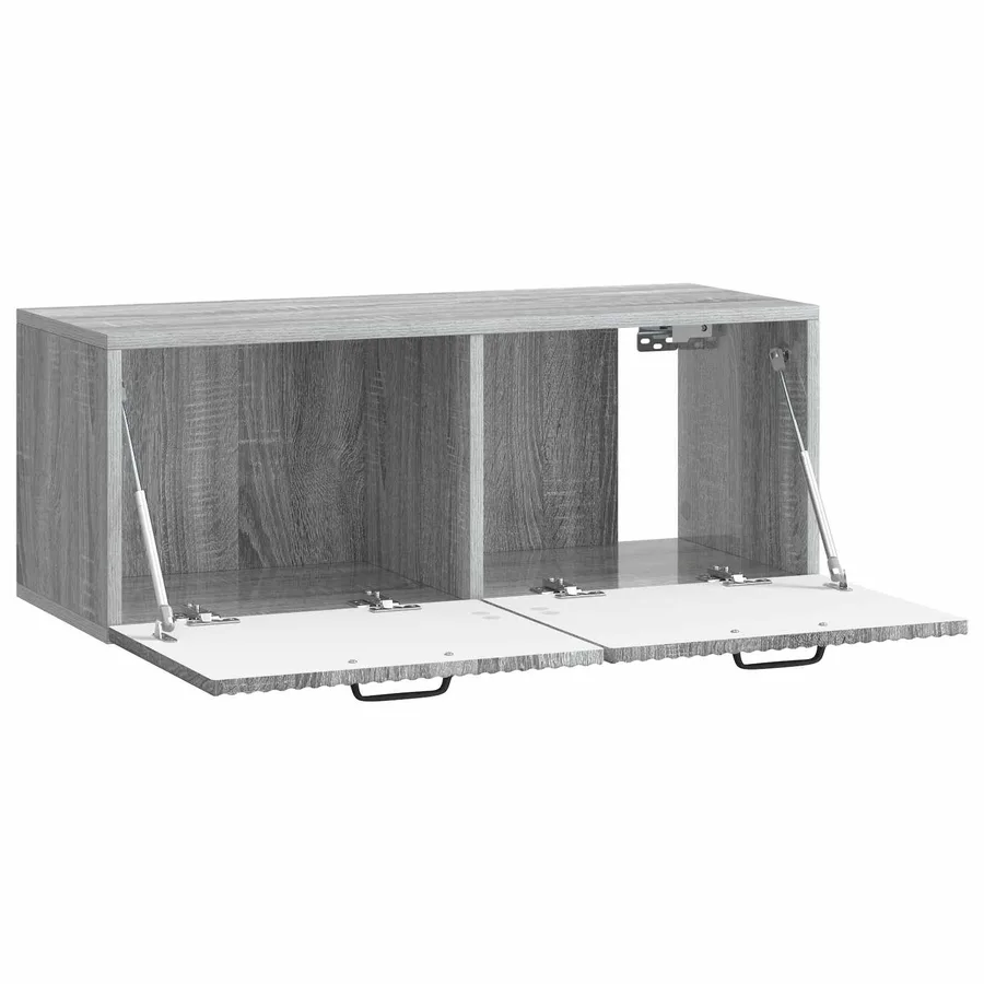 Meuble TV mural Sonoma gris 78,5 x 31 x 30 cm Bois d'ingénierie - 5
