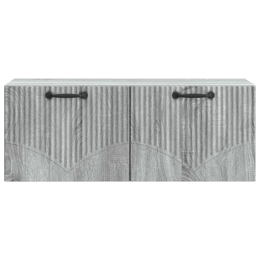 Meuble TV mural Sonoma gris 78,5 x 31 x 30 cm Bois d'ingénierie - 6