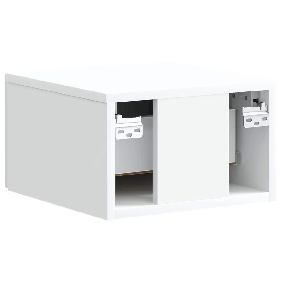 Cabinet de chevet mural 2 pcs Blanc 34,5 x 33 x 20 cm - 9
