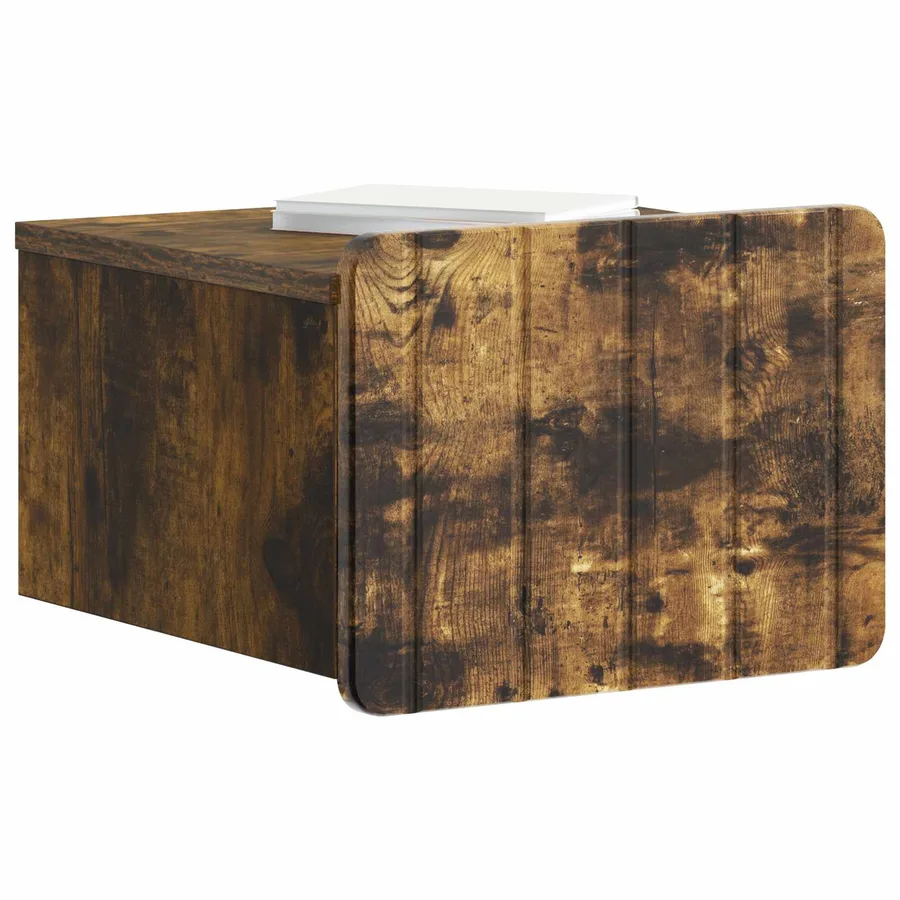Cabinet de chevet mural 2 pcs Chêne fumé 33 x 34,5 x 24 cm - 3