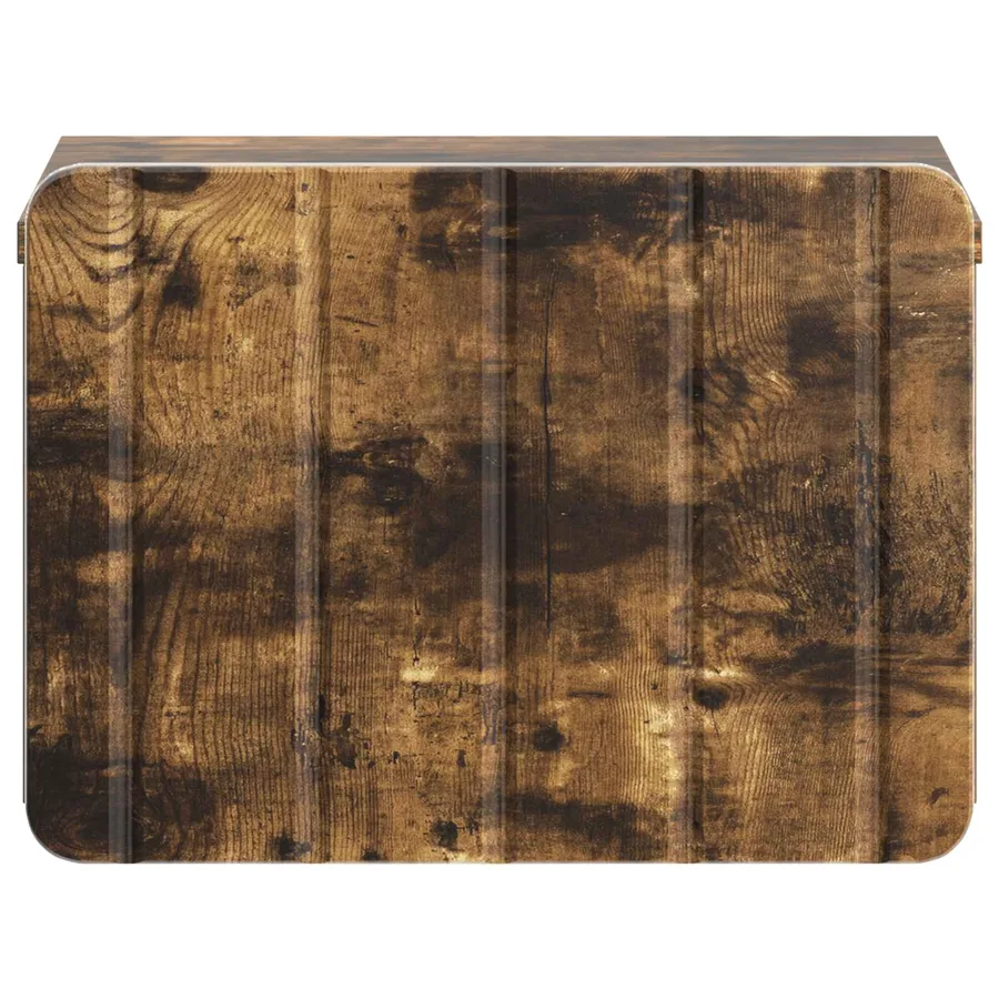Cabinet de chevet mural 2 pcs Chêne fumé 33 x 34,5 x 24 cm - 7