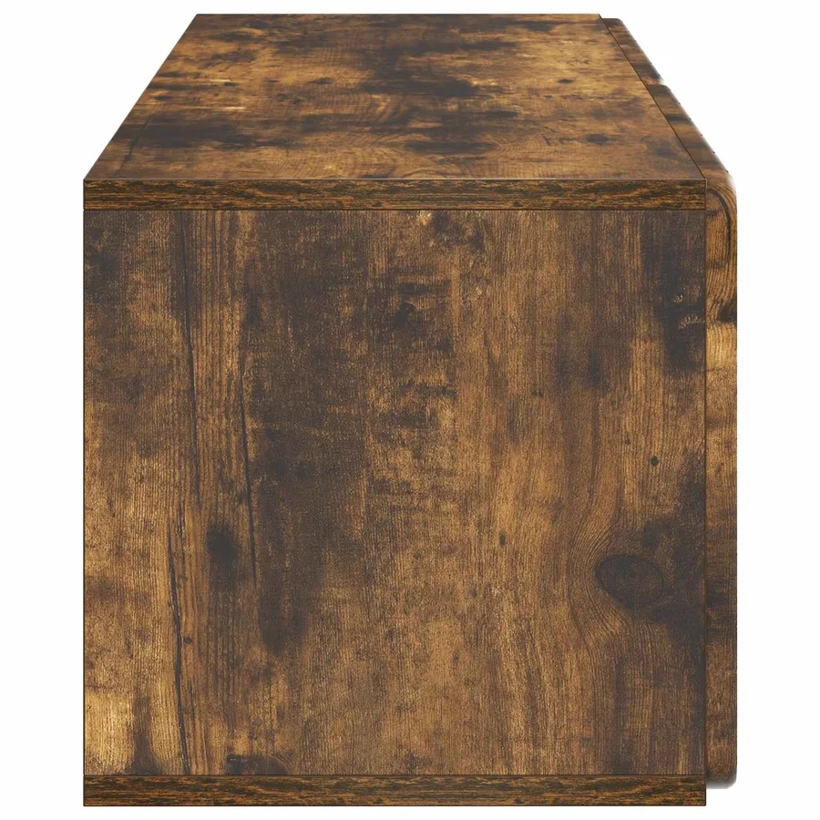 Meuble TV mural 78,5 x 31 x 30 cm Chêne fumé Bois d'ingénierie - 7