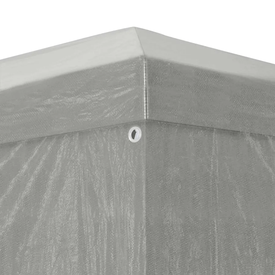 Tente de fête 1200 x 300 x 255 cm Gris clair PE et acier - 4