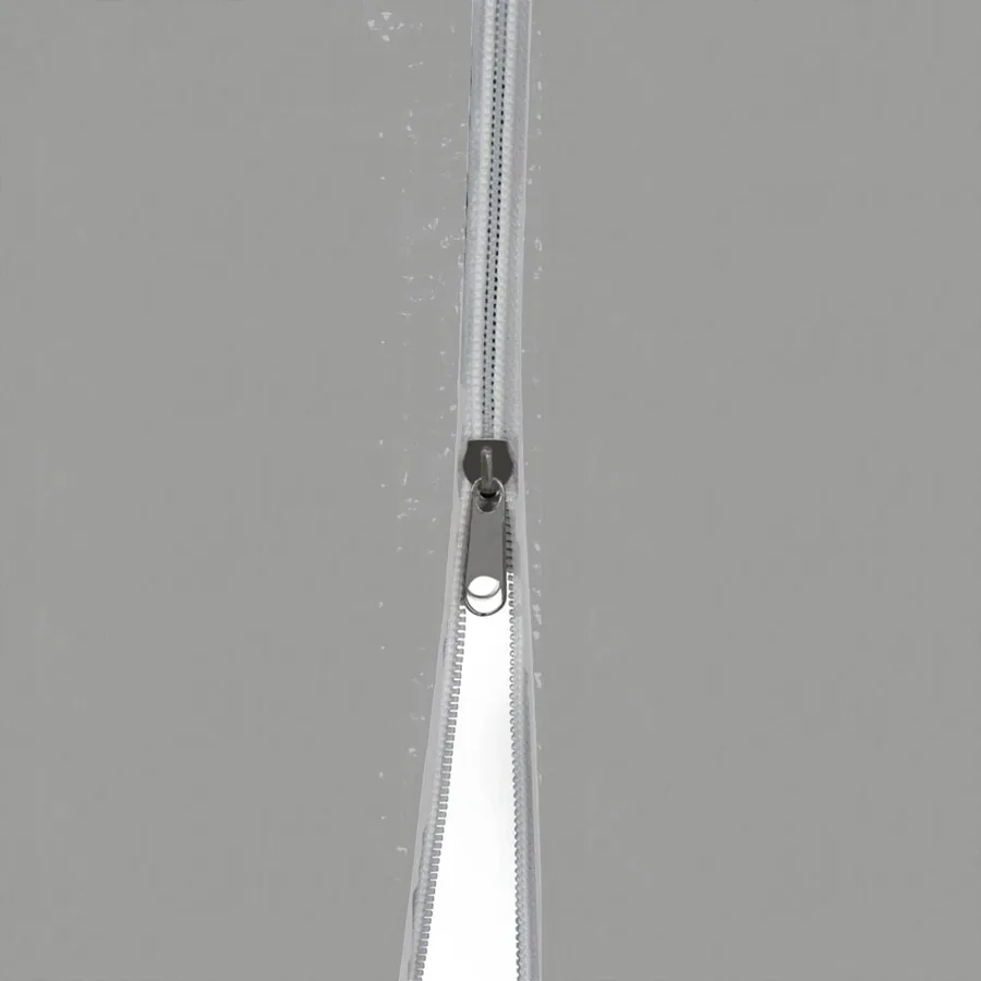 Tente de fête 1200 x 300 x 255 cm Gris clair PE et acier - 5
