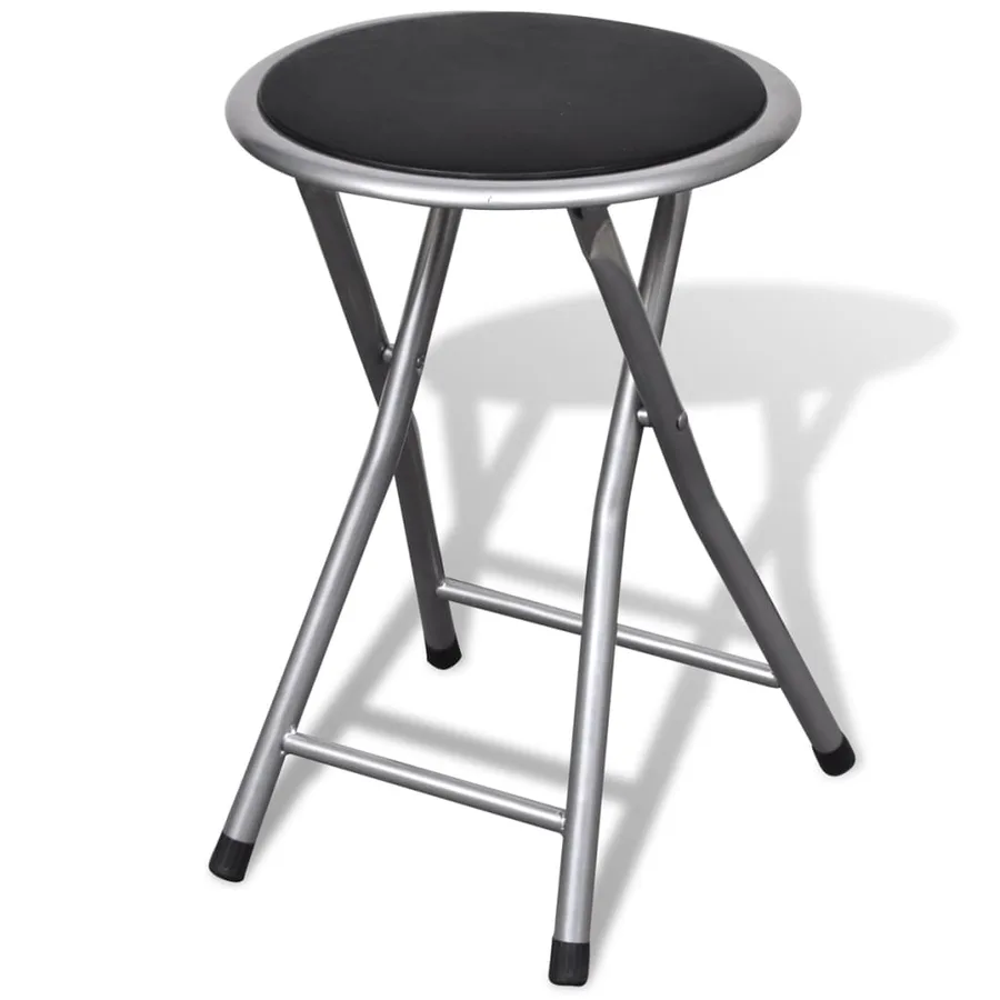 Tabourets de pliables lot de 4 similicuir - 3