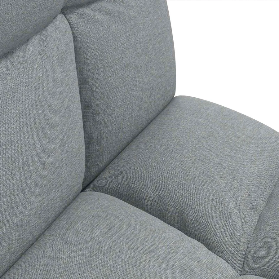 Fauteuil de sol ajustable Gris clair Tissu - 7