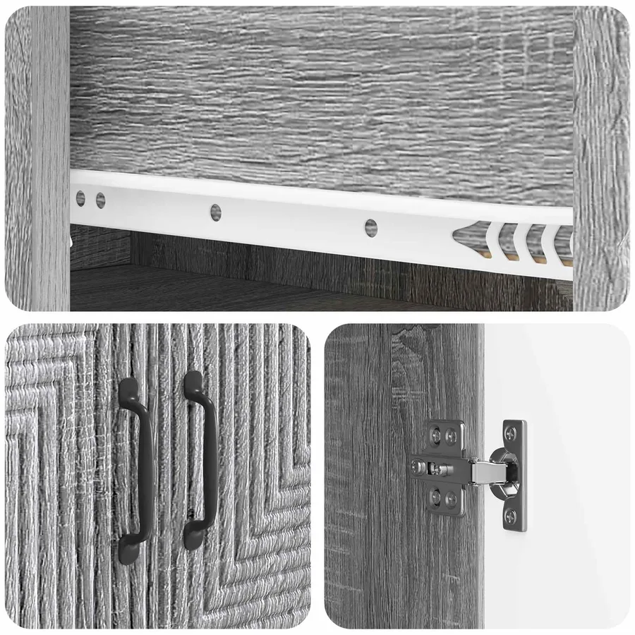 Ensemble de Meubles 2 pcs 66 x 34,5 x 95 cm Bois d'ingénierie - 8