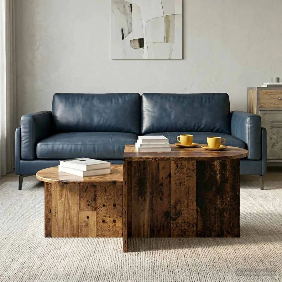 Table basse Bois ancien 100 x 50 x 40 cm Bois d'ingénierie - 4