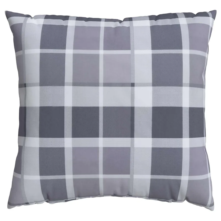 Coussin d'extérieur 4 pcs Carreaux Grisel 40 x 40 cm Tissu - 5
