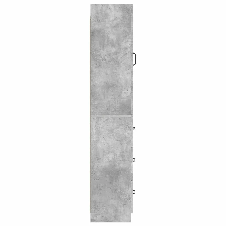 Ensemble de Meubles 2 pcs Gris béton 33 x 34,5 x 87 cm - 6