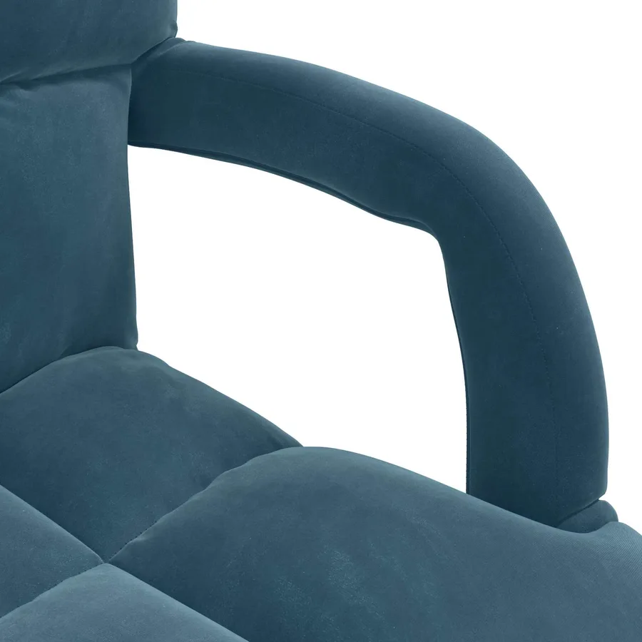Fauteuil de sol ajustable Bleu Velours - 7