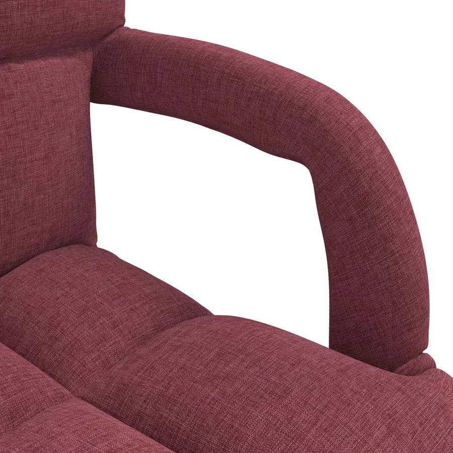 Chaise de sol réglable avec accoudoir Bordeaux - 7
