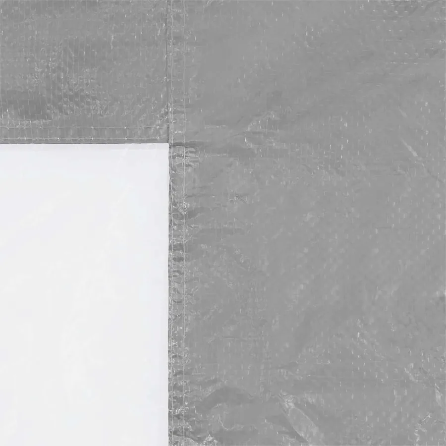 Mur de tente de fête 2 pcs 400 x 195 cm Gris clair PE et acier - 4