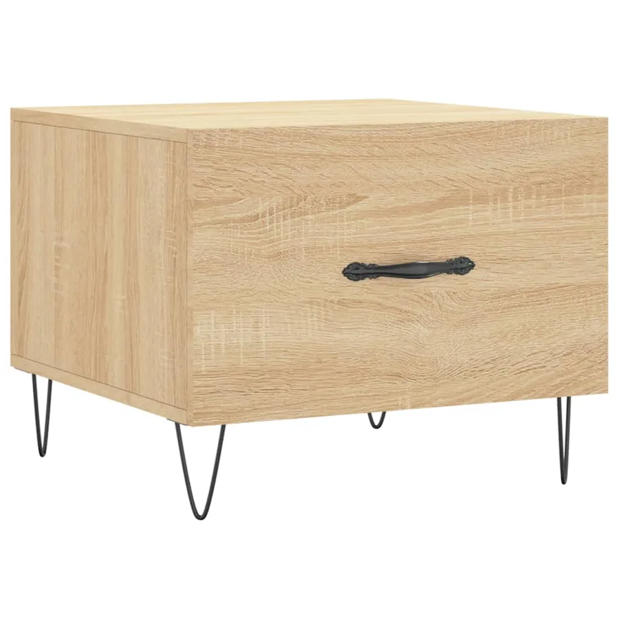 Table basse Chêne sonoma 50x50x40 cm Bois d'ingénierie - 2
