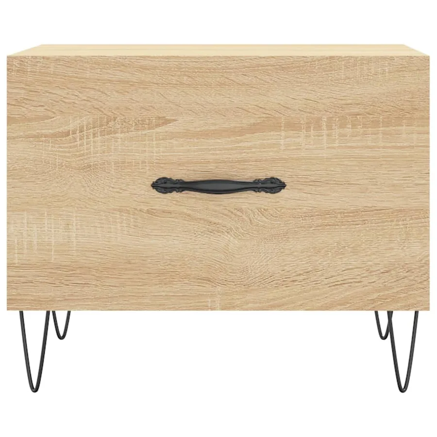 Table basse Chêne sonoma 50x50x40 cm Bois d'ingénierie - 5