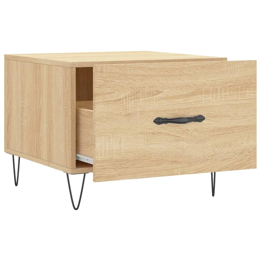 Table basse Chêne sonoma 50x50x40 cm Bois d'ingénierie - 6