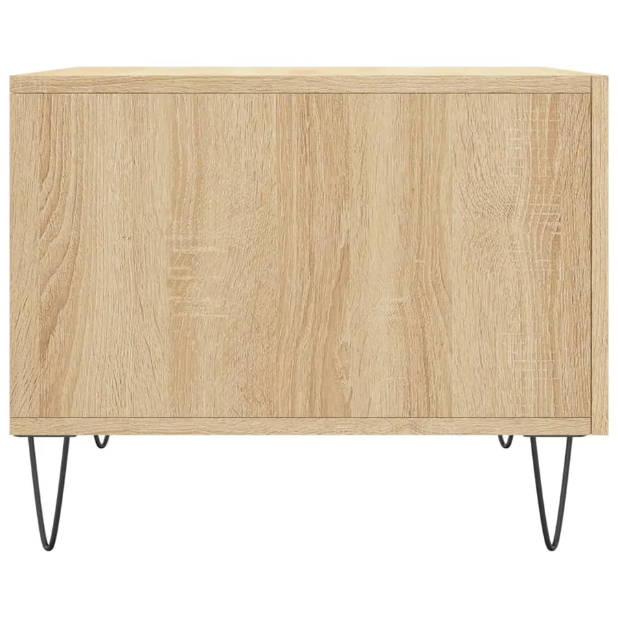 Table basse Chêne sonoma 50x50x40 cm Bois d'ingénierie - 7
