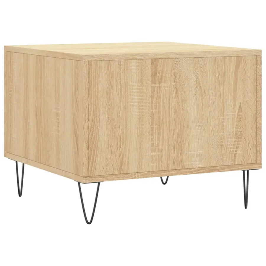 Table basse Chêne sonoma 50x50x40 cm Bois d'ingénierie - 8