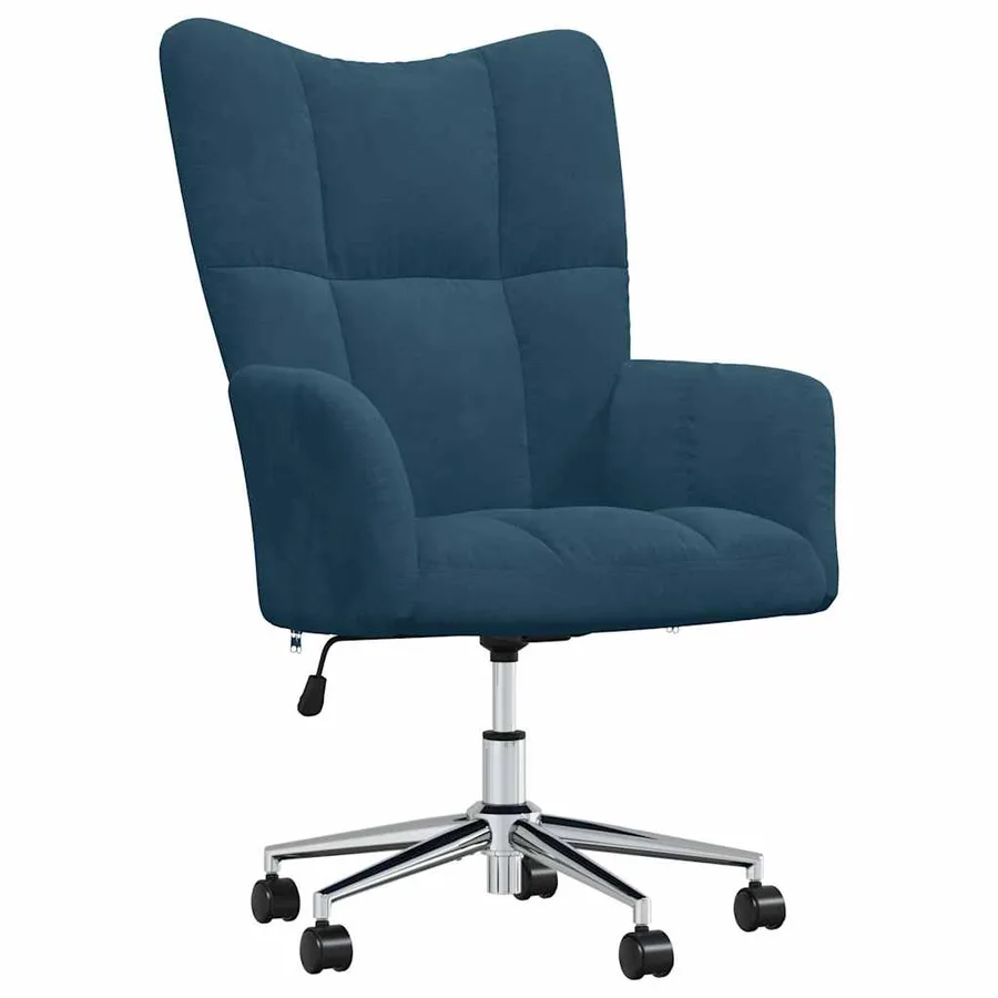 Chaise de relaxation Bleu Velours - 2