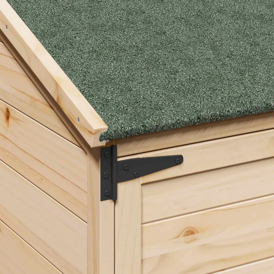 Abri de jardin Naturel 106,5 x 56 x 176 cm Bois de Sapin Massif - 7