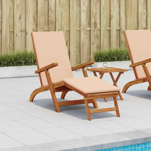 Chaise longue inclinable et pliable 55 x 146 x 91 cm