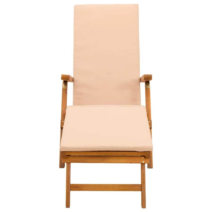 Chaise longue inclinable et pliable 55 x 146 x 91 cm - 5