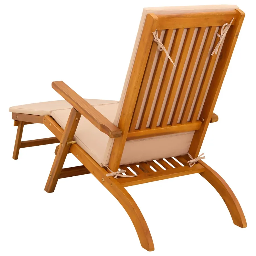 Chaise longue inclinable et pliable 55 x 146 x 91 cm - 7
