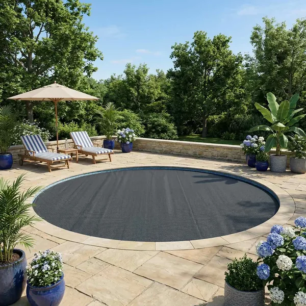 Couverture de piscine solaire extra épaisse Ø 250 cm 400 μm
