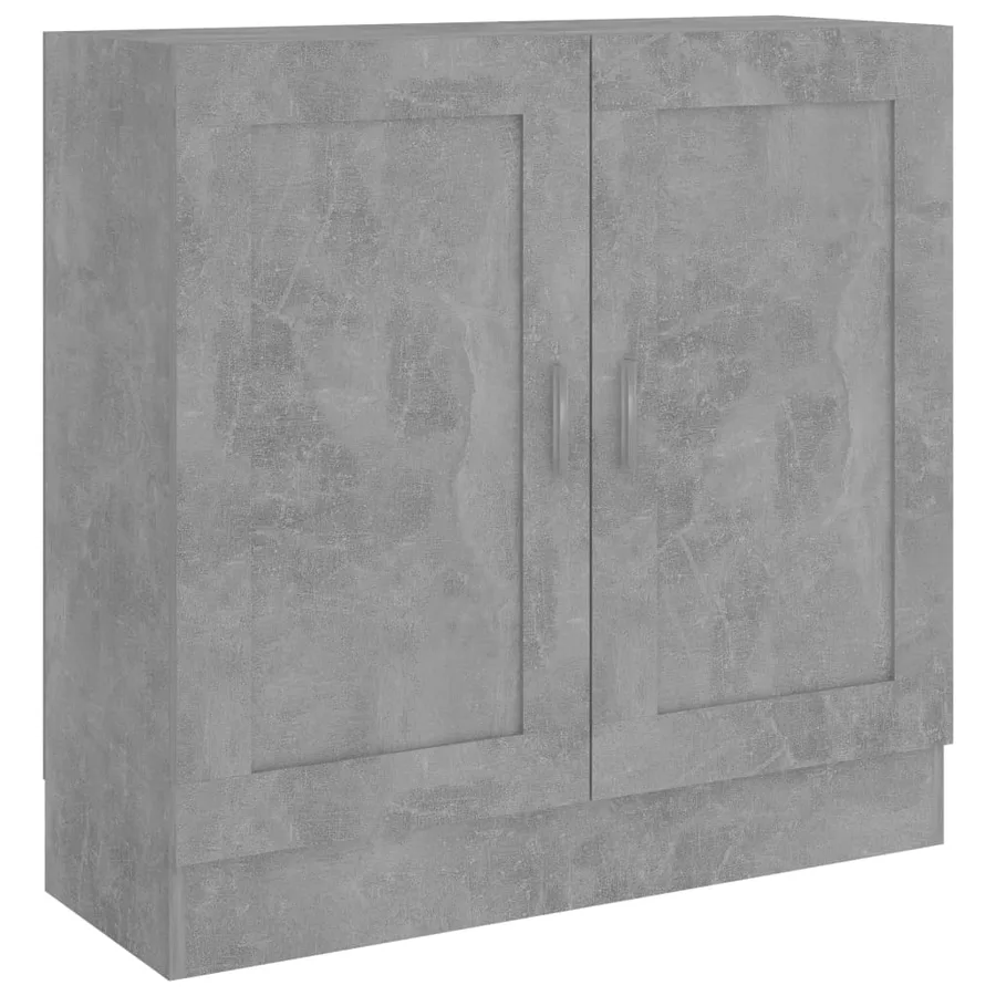 Bibliothèque Gris béton 82,5x30,5x80 cm Bois d'ingénierie - 2