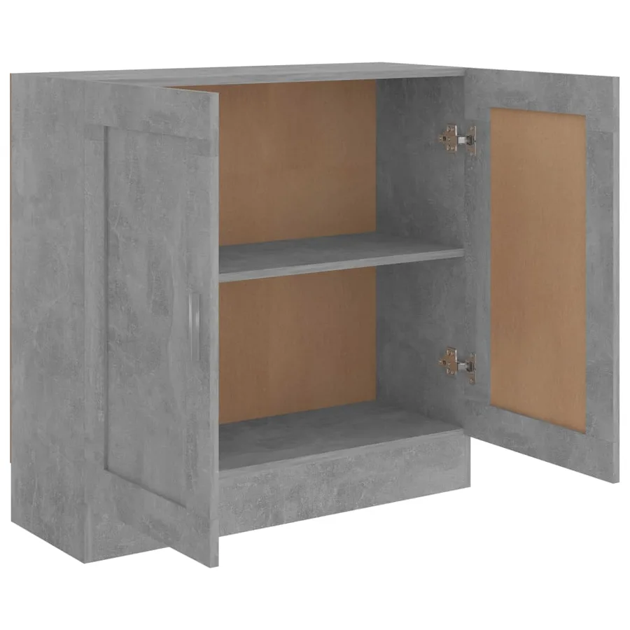 Bibliothèque Gris béton 82,5x30,5x80 cm Bois d'ingénierie - 4