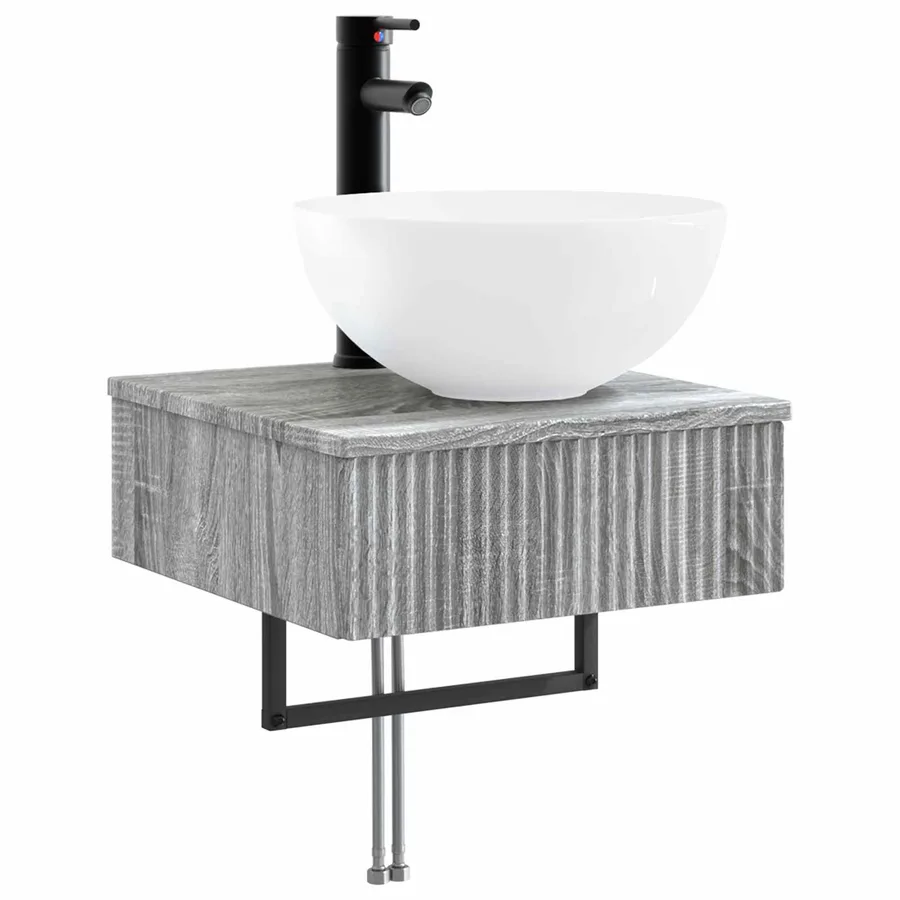 Basin de lavage mural Sonoma gris 40 x 41 x 40,5 cm - 2