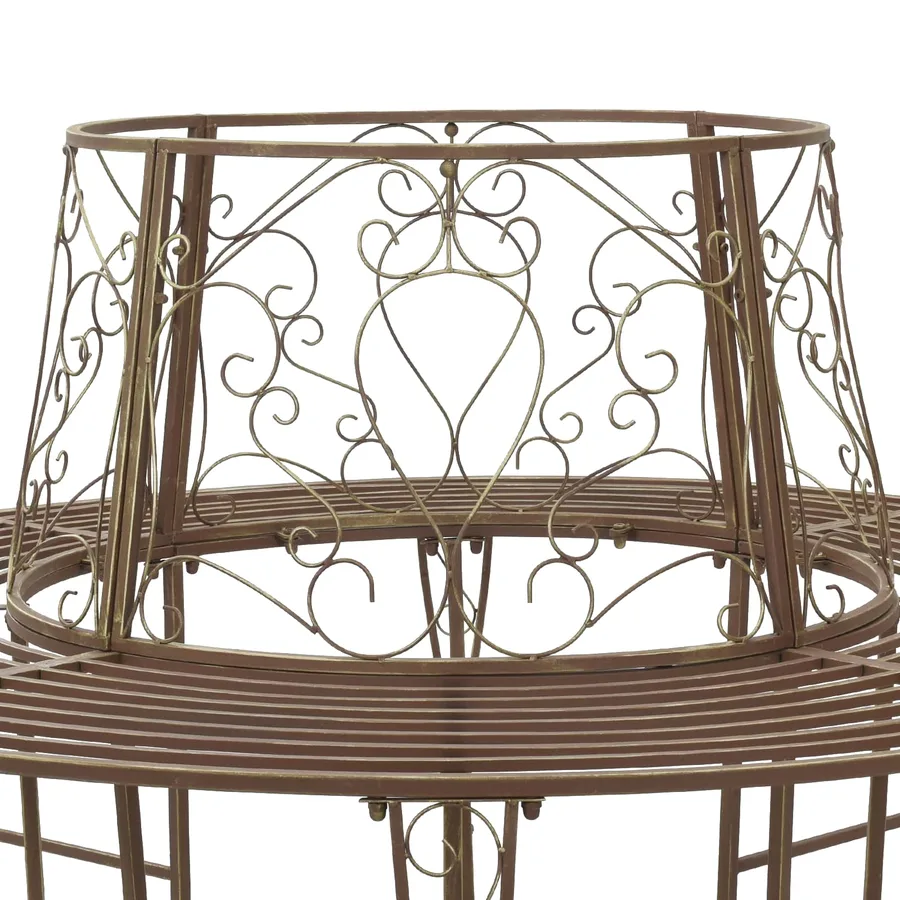 Banc d'Arbre 8-Nombre de places Ø 160 x 89 cm Acier - 5