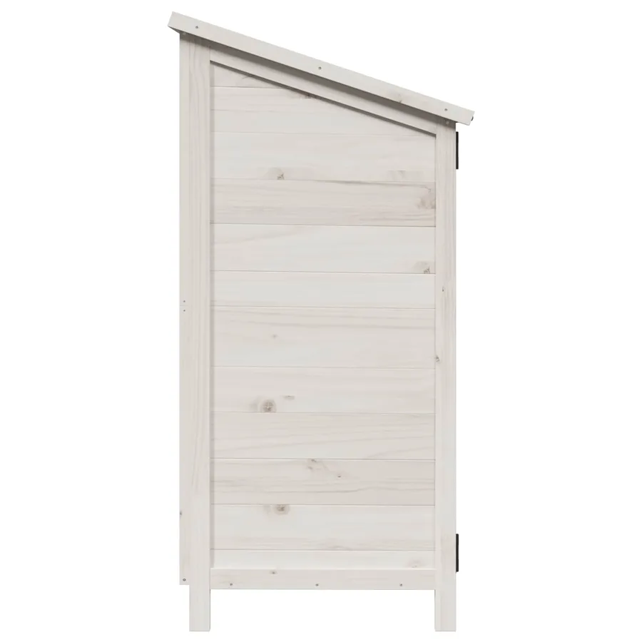 Abri de jardin Blanc 106,5 x 56 x 113,5 cm Bois de Sapin Massif - 6