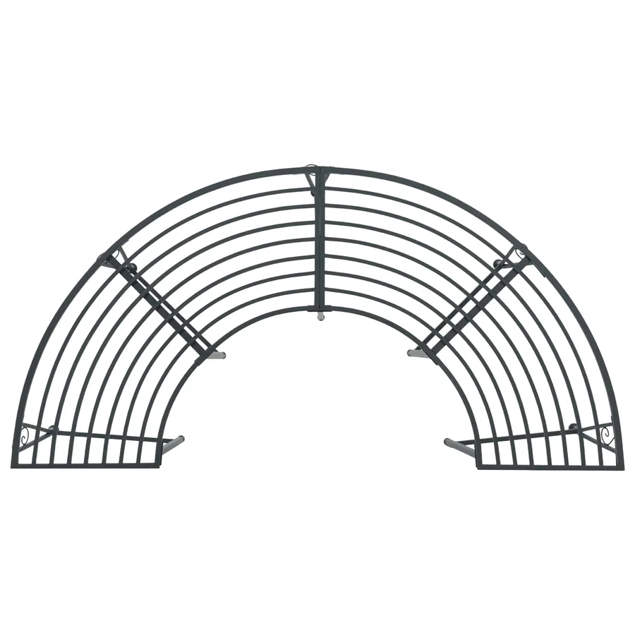 Banc d'Arbre 4-Nombre de places 160 x 80 x 44 cm Acier - 2