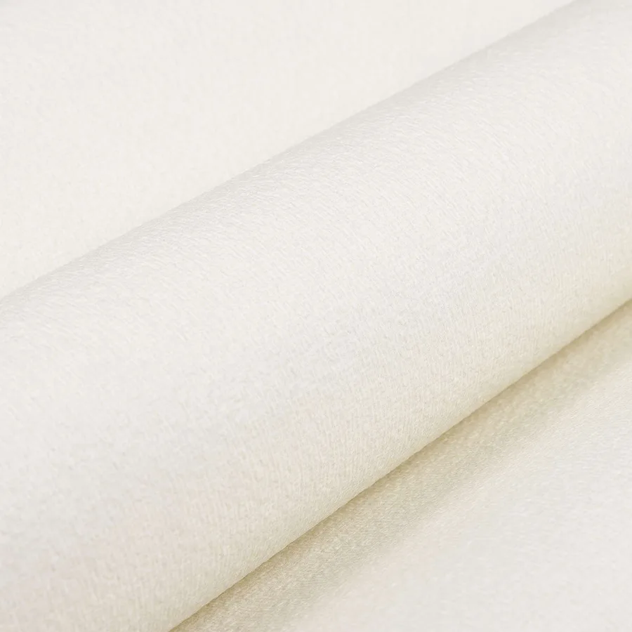 Papier peint 3D Solide Crème blanc 10 x 0,53 m Tissu non tissé - 5