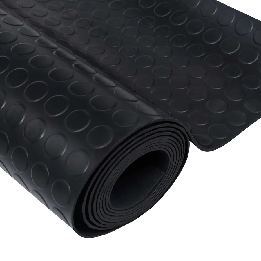 Tapis de sol Noir 1,5 x 4 m Caoutchouc - 5