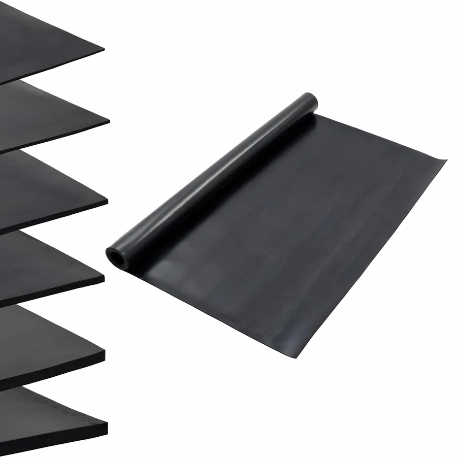 Tapis de sol Noir 1,2 x 2 m Caoutchouc - 2