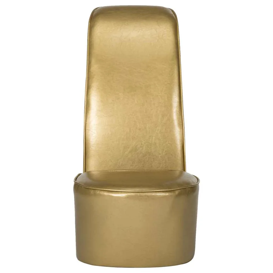 Chaise en forme de chaussure à talon haut Doré Similicuir - 5