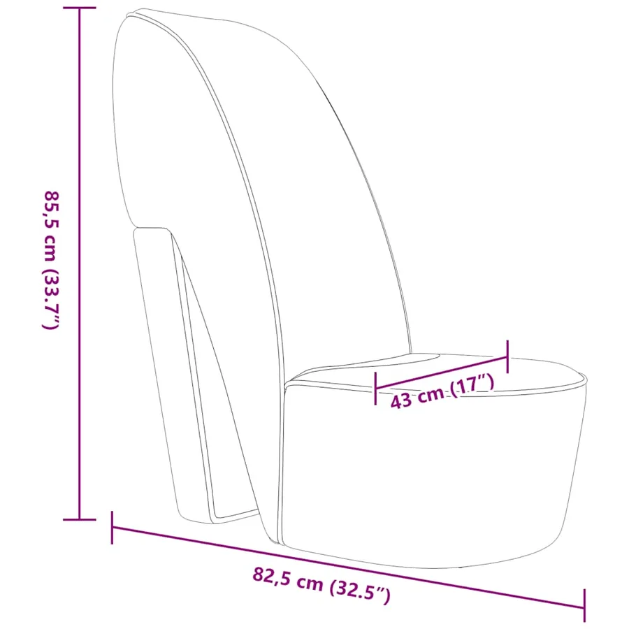 Chaise en forme de chaussure à talon haut Doré Similicuir - 8