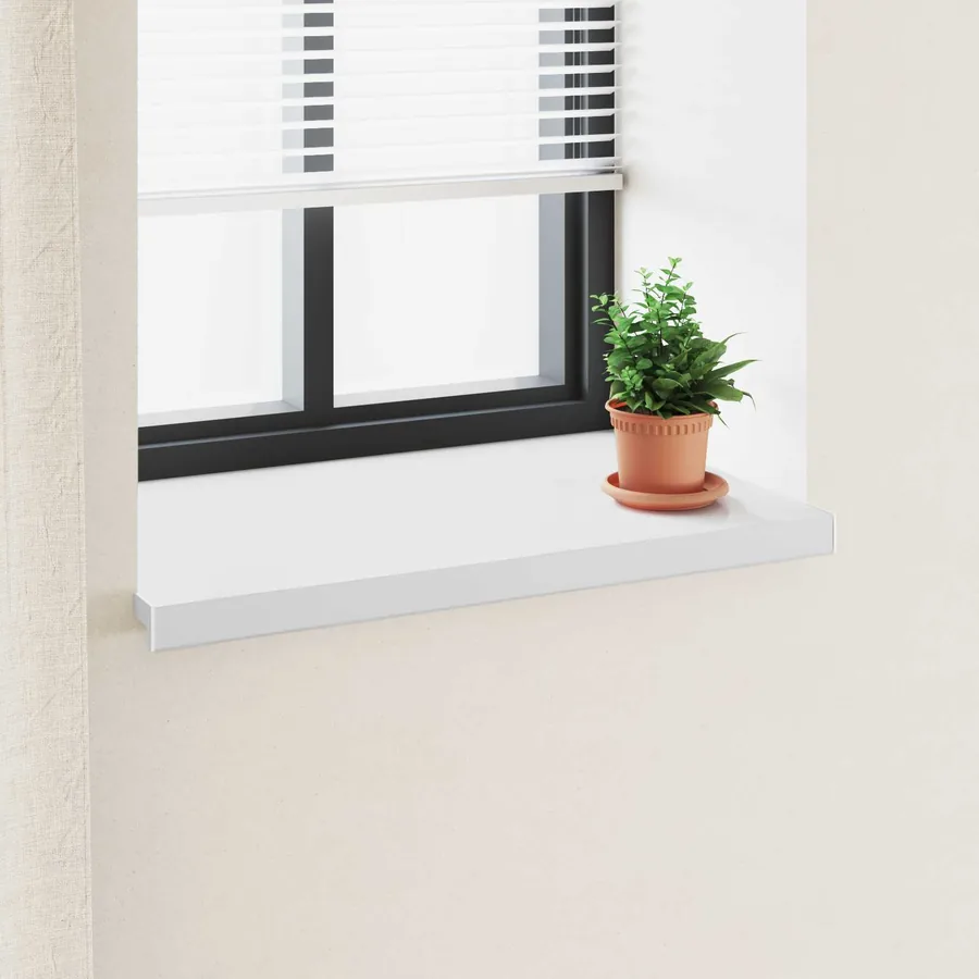 Appui de fenêtre Blanc 60 x 50 x 4,5 cm PVC